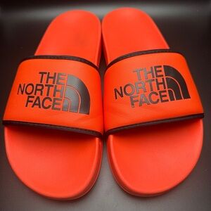The North Face Base Camp sliders in orange